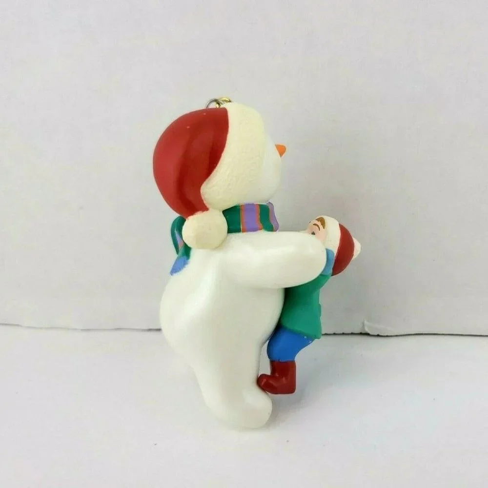 VTG Hallmark Keepsake Ornament - 1998 Fancy Footwork - Dancing Snowman & Child
